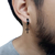 Aros Cubanos Con Cruz A Presion Huggie Hoop Acero Hombre en internet