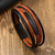 Pulsera Cuero Multicapa 5 En 1 Clip Magnetico