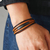 Pulsera Cuero Multicapa 5 En 1 Clip Magnetico - tienda online