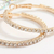Aritos De Mujer Elegantes Delicados Argolla Con Strass - comprar online