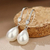 Aritos Colgante Mujer Perlas Hermosas Forma Gota X2 - Goods Trade