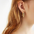 Pack X6 Aros Aritos Dorados Mujer Surtido Delicado Glow Set