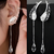 Aritos De Mujer Colgante Strass Alas De Angel X2 - comprar online