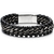 Pulsera Hombre Clip Acero Negro - tienda online