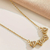 Collar Corazón Trébol Imán Magnético Acero Quirúrgico Dorado en internet