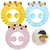 Gorro De Baño Bebés Niños Vicera Orejeras Jirafa Goma Eva - Goods Trade