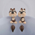 Aritos Mujer Forma Animales Cute X2 Porcelana Hecho A Mano - comprar online