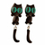 Aritos Mujer Forma Animales Cute X2 Porcelana Hecho A Mano - comprar online