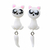 Aritos Mujer Forma Animales Cute X2 Porcelana Hecho A Mano en internet
