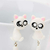 Aritos Mujer Forma Animales Cute X2 Porcelana Hecho A Mano - comprar online