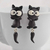 Aritos Mujer Forma Animales Cute X2 Porcelana Hecho A Mano - Goods Trade