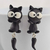 Imagen de Aritos Mujer Forma Animales Cute X2 Porcelana Hecho A Mano