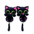 Aritos Mujer Forma Animales Cute X2 Porcelana Hecho A Mano - comprar online