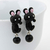Aritos Mujer Forma Animales Cute X2 Porcelana Hecho A Mano
