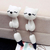 Aritos Mujer Forma Animales Cute X2 Porcelana Hecho A Mano - comprar online