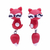 Aritos Mujer Forma Animales Cute X2 Porcelana Hecho A Mano - Goods Trade