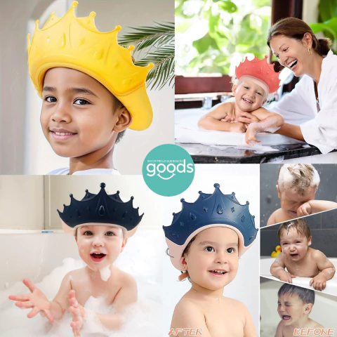 Gorro Sombrero De Baño Duchas Bebes Niños Corona Vicera