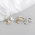Aritos Aros Mujer Mariposa Acero Strass Circonia Delicados - comprar online