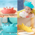 Gorro Sombrero De Baño Ducha Bebés Niños Vicera Cangrejito