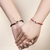 Pulsera Negra Con Dije Te Amo En 100 Idiomas Regalo Novios