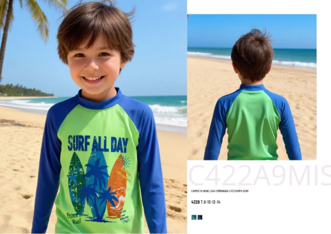 KI4329 - REMERA UV VARON ESTAMPADA T.8-14 KIERO