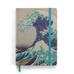 Caderneta Sketchbook Obras de Arte Capa Dura - A Grande Onda de Kanagawa