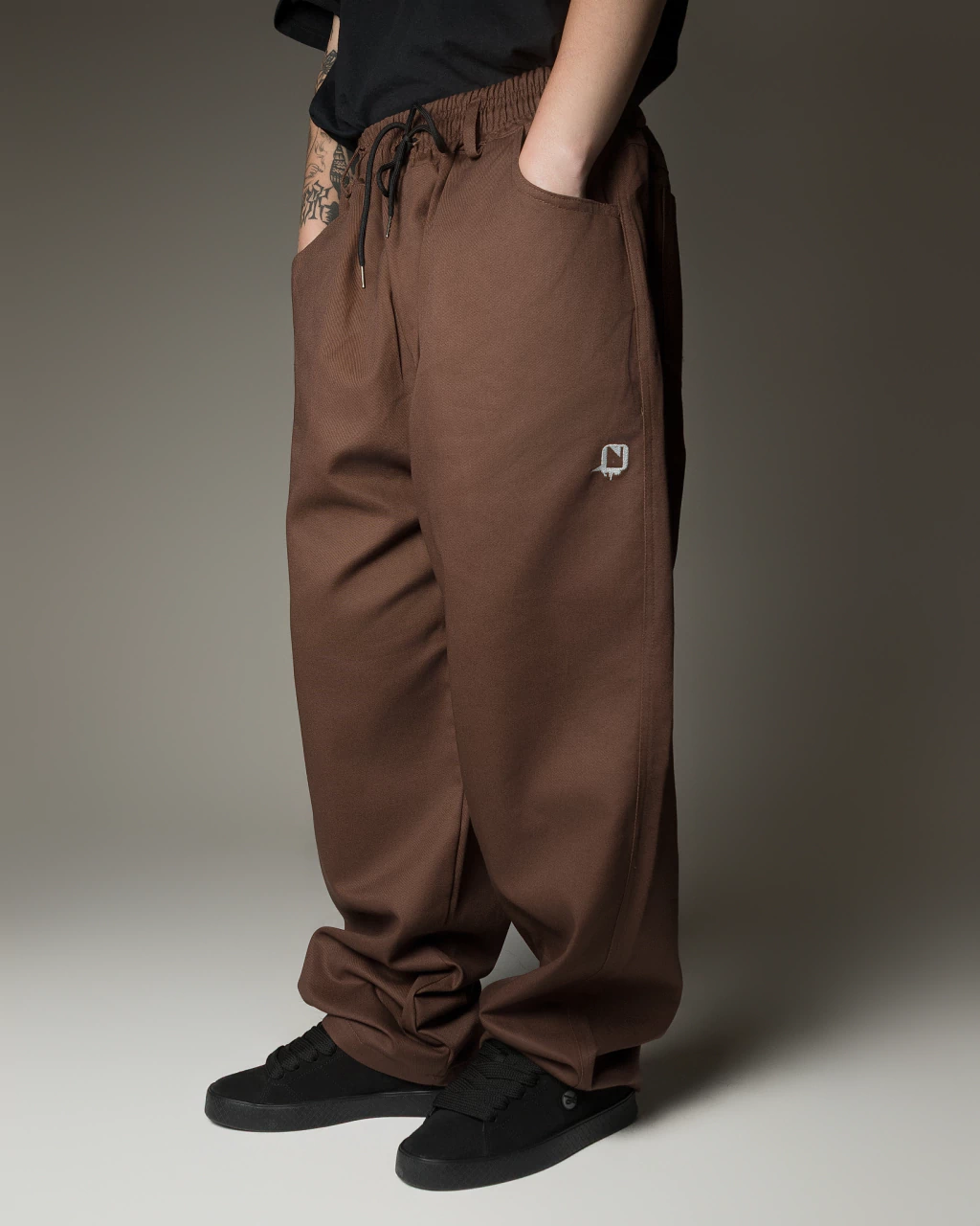 CALÇA NEST PANOS BAGGY MARROM - NEB007