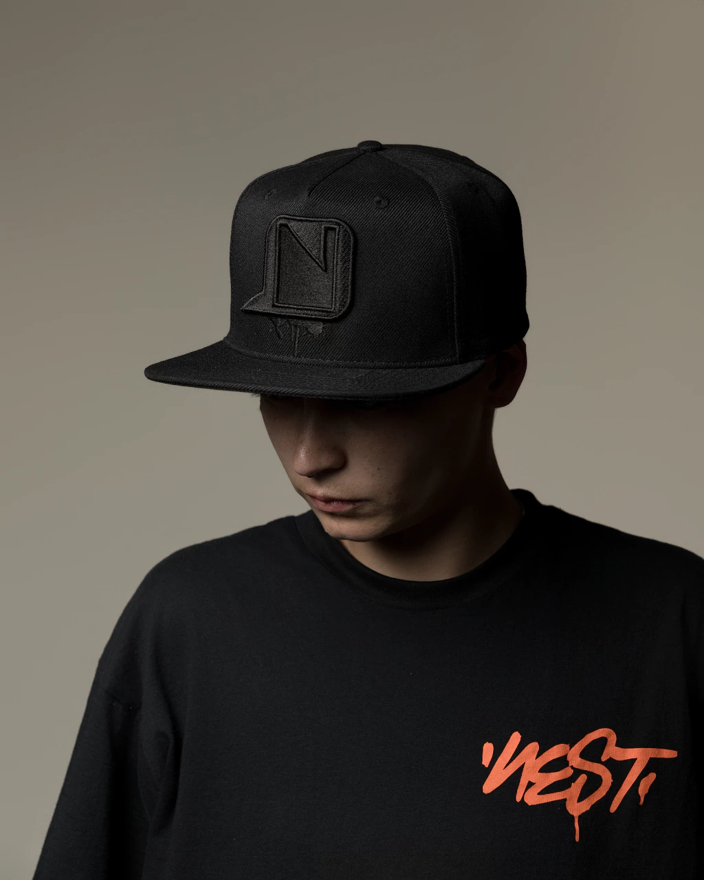 BONÉ ABA RETA NEST PANOS SNAP-BACK ALL BLACK - NESB002