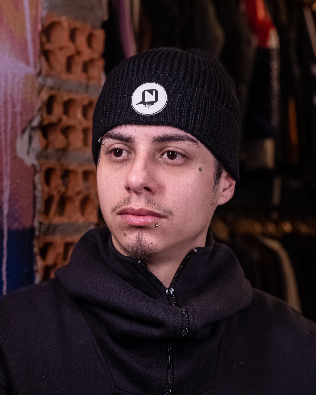 TOUCA GORRO CANALETADO NEST PANOS PRETO - NET04