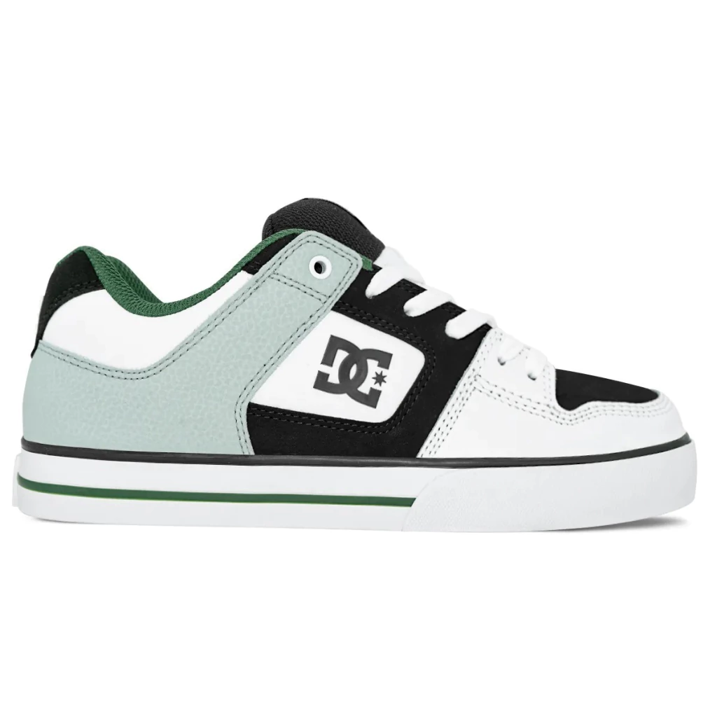 TÊNIS DC PURE IMP BCO/PRT/VRD - DC020