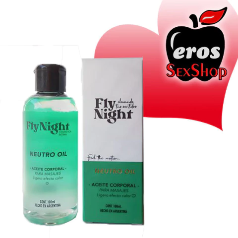 ACEITE CORPORAL PARA MASAJES FLY NIGHT NEUTRO LIGERO EFECTO CALOR (FN-C5047)