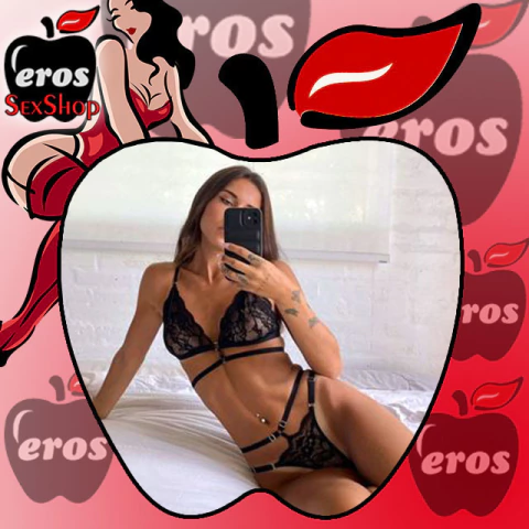 CONJUNTO DE PUNTILLA CON ARNES Y LESS DOBLE TIRA (MA395)