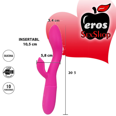 VIBRADOR ESTIMULADOR CHAMAELON USB (LA-50081)