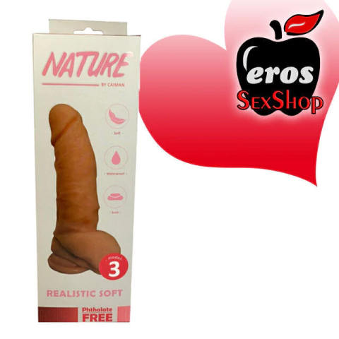 DILDO REALISTICO SUAVE NATURE 3 (NATURE3)