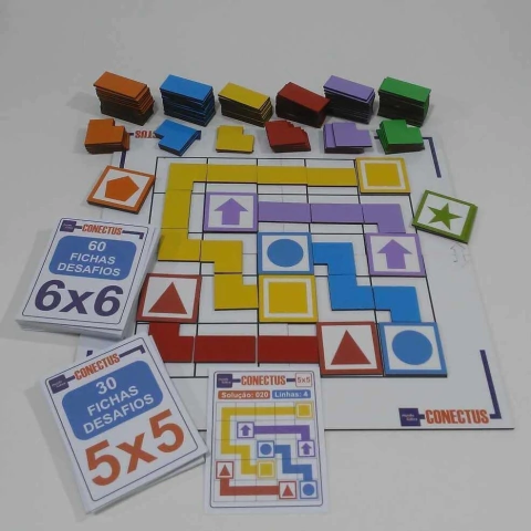 Jogo Conectus Sênior 138 pçs 90 Desafios Mundo Lúdico MLS01