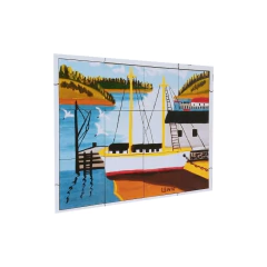 Quebra cabeça Sênior Ship in the Harbour Maud Lewis 12 pçs Mundo Lúdico na internet