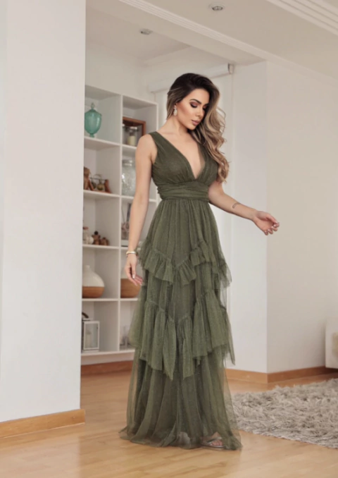 Vestido Beli Detalhes na saia