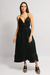 Vestido Fiore Midi Preto - comprar online