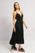 Vestido Fiore Midi Preto