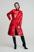 Trench Coat Afrodite Vinil Vermelho - Acarolac Brand