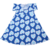 Vestido manga corta Corazon Celeste - comprar online