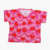 Remera Estampada Corazones Rojo con Olas (talle 8 y talle 10) - comprar online