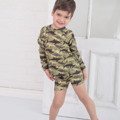 Zunga - Tiburón Camuflado (talle 2, talle 4 y talle 6 años)