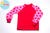 Remera UV Mangas Largas - Corazones Rojo con Chicle (talle 2 anos) - comprar online