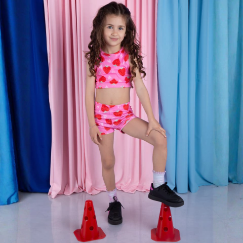 Conjunto Top y Biker - Chicle Frutillas - comprar online