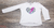 Remera Corazon Rayo Blanco Lentejuelas Reversibles (talle 14 y 16)