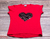 Remera Corazón animal lentj reversible manga corta - Roja (talle 2)
