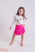 Remera Estrellas Lentejuelas Reversibles Blanca (talle 2 anos)