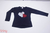 Remera Corazon Lentejuelas Reversibles Azul Marino (talle 2) - comprar online