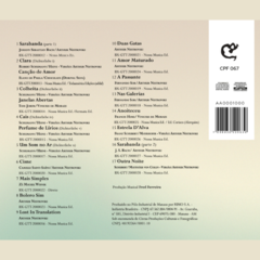 CD Lívia Nestrovski e Arthur Nestrovski - Sarabanda contracapa